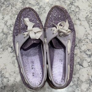 Sperry Women's Glittery Purple Loafers